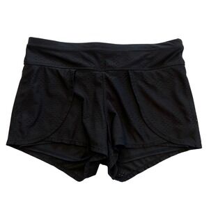 Athleta Black Mesh Perforated Athletic Workout Quick Dry Running Shorts Size S